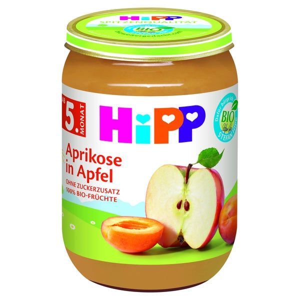 HIPP Früchte Aprikose in Apfel 190 g
