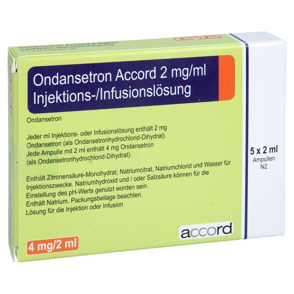 ONDANSETRON Accord 2mg/ml 4mg Ampullen 5 St 5 St