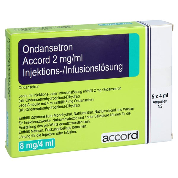 ONDANSETRON Accord 2 mg/ml 8mg Inj.-/Inf.-Lsg.Amp. 5 St