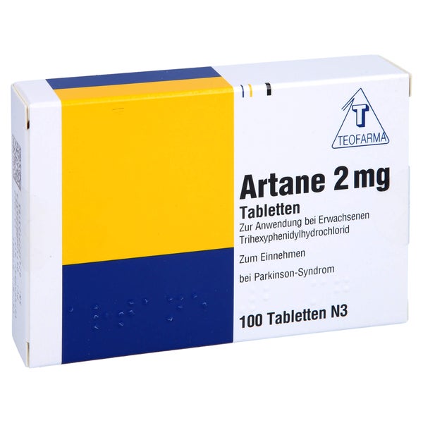Artane 2 mg Tabletten 100 St