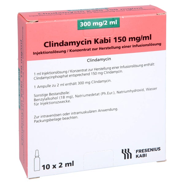 CLINDAMYCIN Kabi 300 mg/2 ml Injektionslösung 10 St