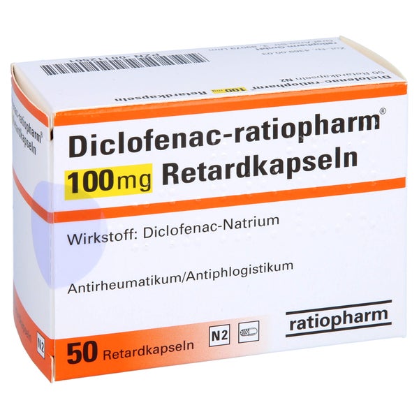DICLOFENAC-ratiopharm 100 mg Retardkapseln 50 St