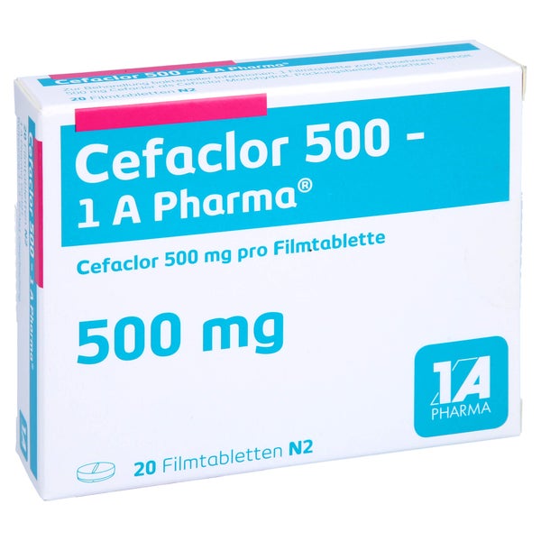 Cefaclor 500-1a Pharma Filmtabletten 20 St