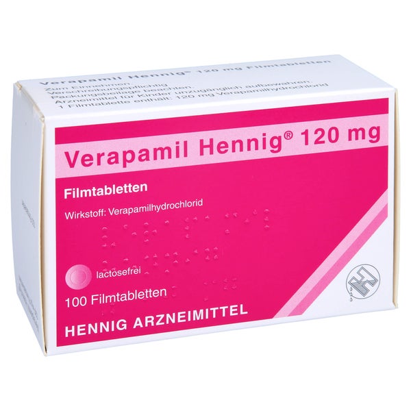 Verapamil Hennig 120 mg Filmtabletten 100 St