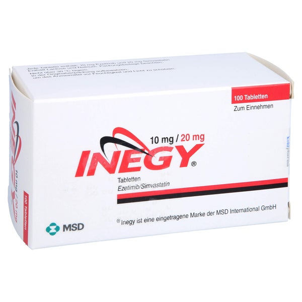 Inegy 10 Mg/20 mg Tabletten 100 St