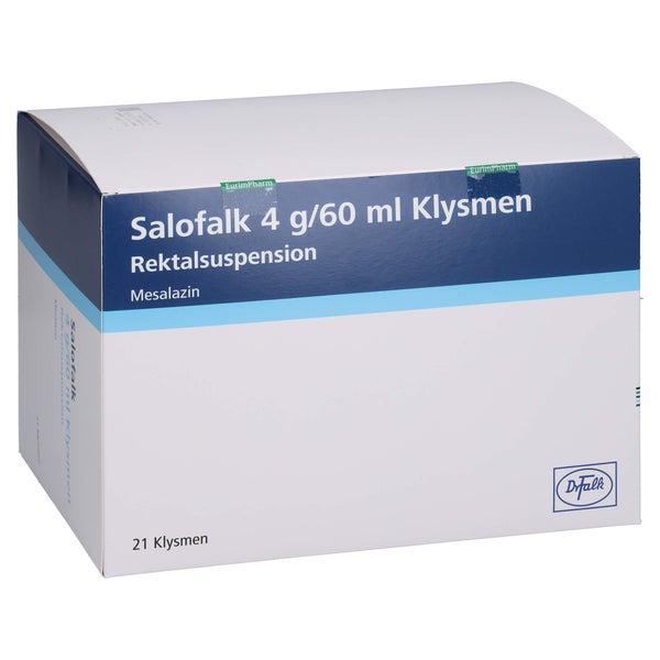 SALOFALK 4 g/60 ml Klysmen Rektalsuspension 21 St