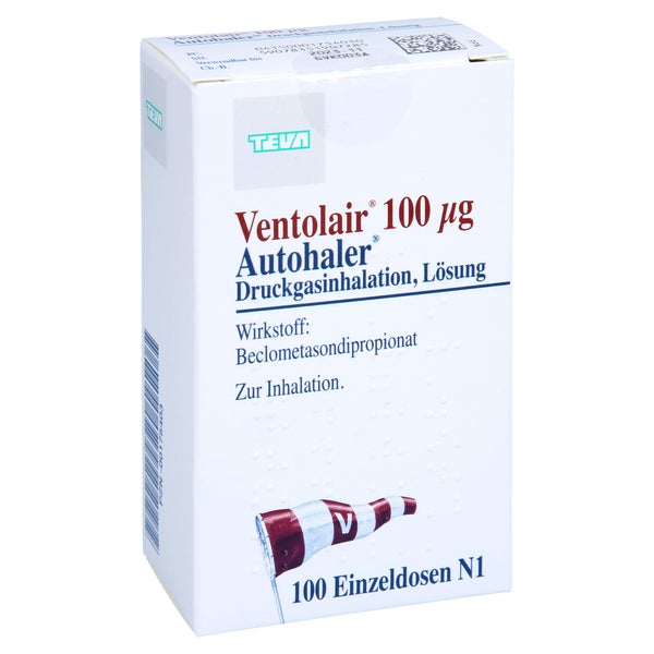 VENTOLAIR 100 µg 100 Hub Autohaler Dosieraerosol 1 St