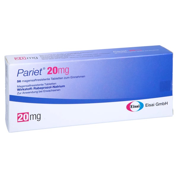 PARIET Eisai 20 mg magensaftresistente Tabletten 56 St
