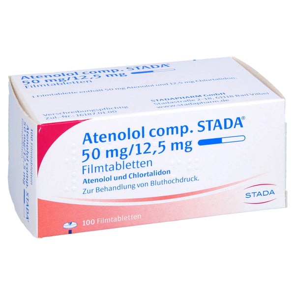 ATENOLOL comp. STADA 50 mg/12,5 mg Filmtabletten 100 St 100 St