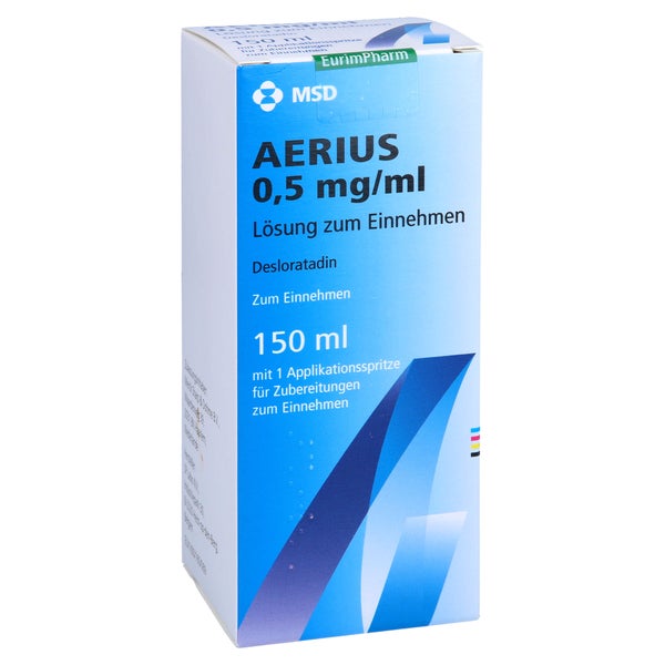 Aerius 0,5 Mg/ml Lösung zum Einnehmen 150 ml