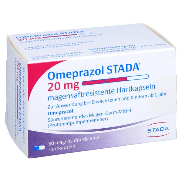 OMEPRAZOL STADA 20 mg magensaftresist.Hartkapseln 30 St