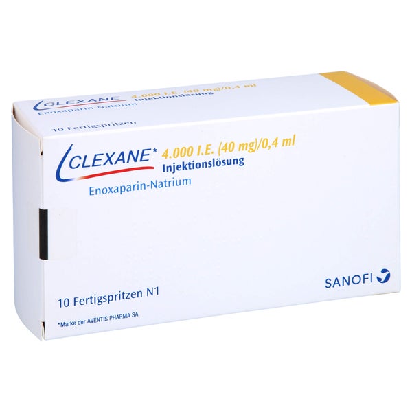CLEXANE 4.000 I.E. 40mg/0,4ml Inj.-Lsg.i.e.F.-Sp. 10 St