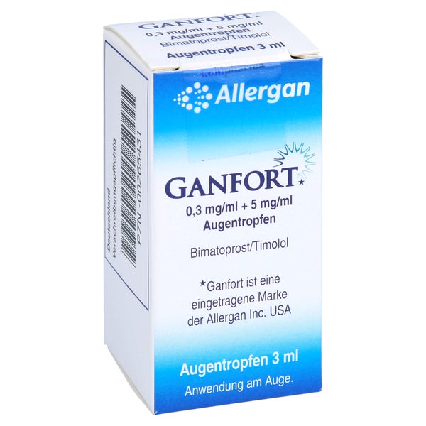 GANFORT 0,3 mg/ml + 5 mg/ml Augentropfen 3 ml
