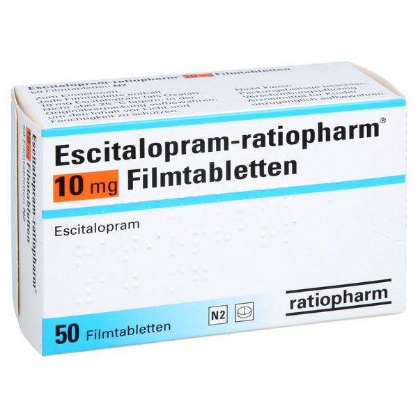 ESCITALOPRAM-ratiopharm 10 mg Filmtabletten 50 St