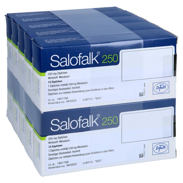 Salofalk 250 Suppositorien 120 St