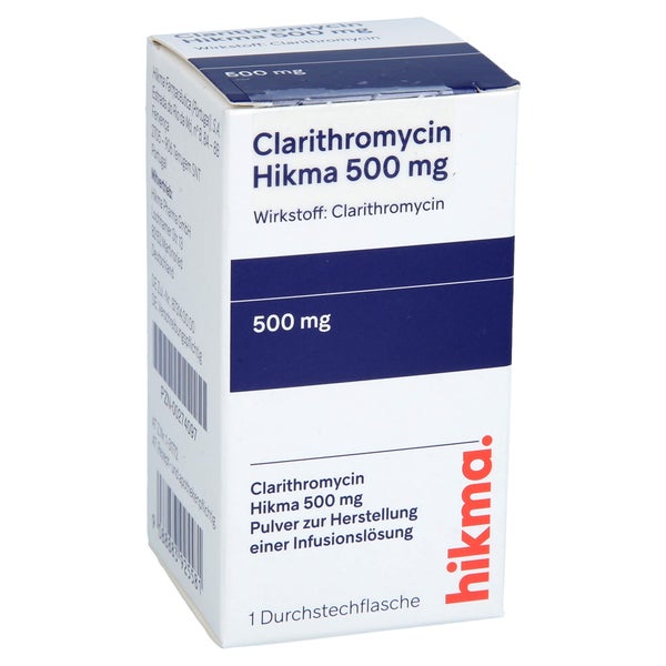 CLARITHROMYCIN Hikma 500 mg Plv.z.H.e.Infus.-Lsg. 1 St