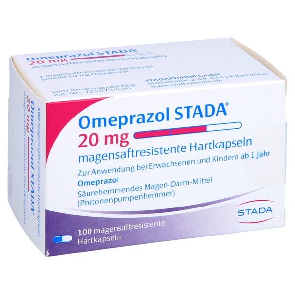 OMEPRAZOL STADA 20 mg magensaftresist.Hartkapseln 100 St