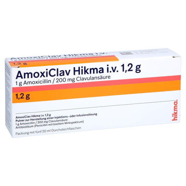 AMOXICLAV Hikma i.v. 1,2 g 5 St