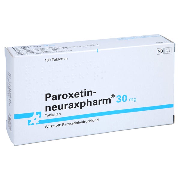 Paroxetin-neuraxpharm 30 mg Tabletten 100 St
