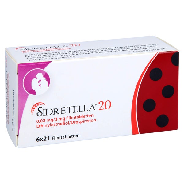 SIDRETELLA 20 0,02 mg/3 mg Filmtabletten 6X21 St