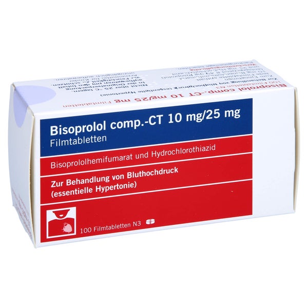 BISOPROLOL comp-CT 10 mg/25 mg Filmtabletten 100 St