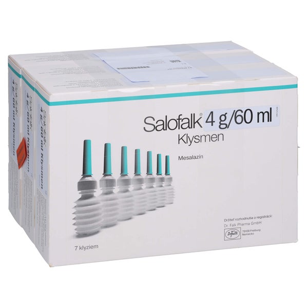 SALOFALK 4 g/60 ml Klysmen Rektalsuspension 21 St