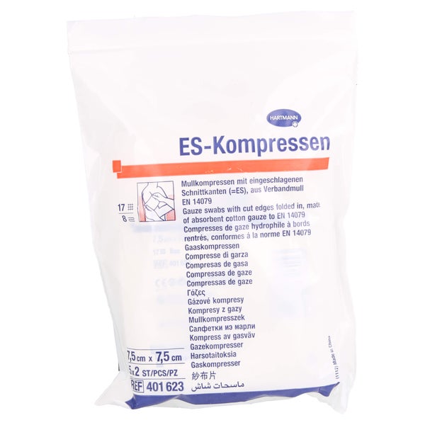 Es-kompressen Steril 7,5x7,5 cm 8fach 5X2 St
