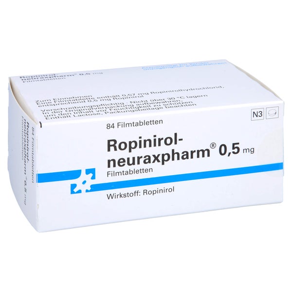 ROPINIROL-neuraxpharm 0,5 mg Filmtabletten 84 St