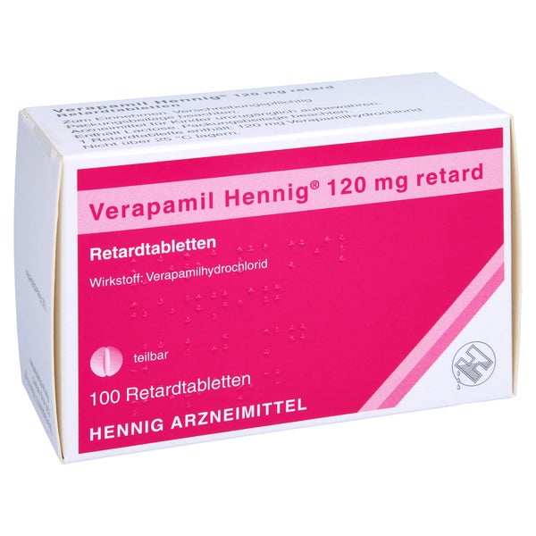 Verapamil Hennig 120 mg retard Tabl. 100 St