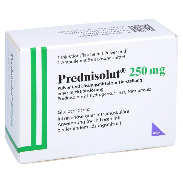 PREDNISOLUT 250 mg Plv.u.Lsm.z.H.e.Injektionslsg. 1 St