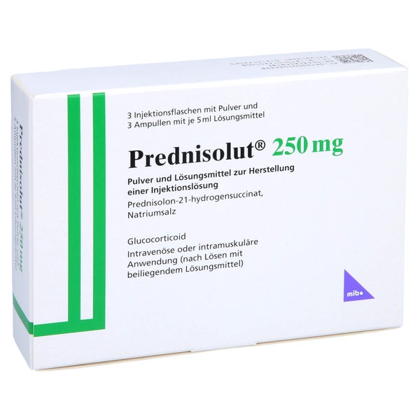 PREDNISOLUT 250 mg Plv.u.Lsm.z.H.e.Injektionslsg. 3 St