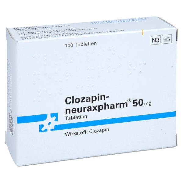 Clozapin-neuraxpharm 50 mg Tabletten 100 St