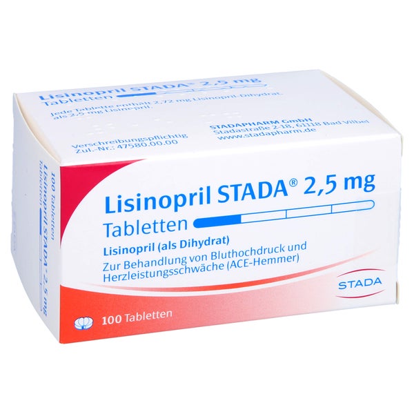 Lisinopril Stada 2,5 mg Tabletten 100 St