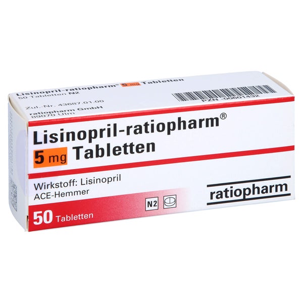 Lisinopril-ratiopharm 5 mg Tabletten 50 St