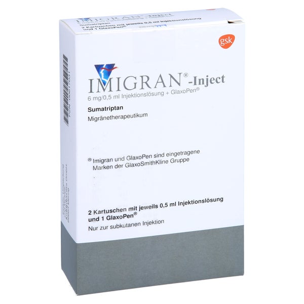IMIGRAN-Inject + 1 Glaxopen Inj.-Lsg.i.e.Fertigsp. 2 St