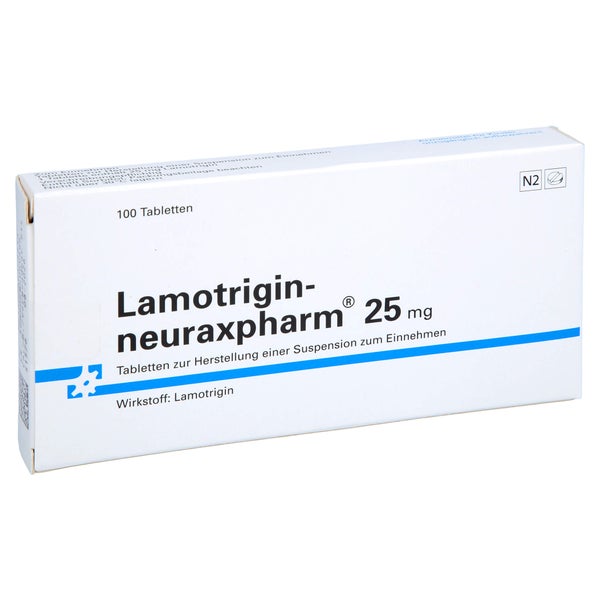 LAMOTRIGIN-neuraxpharm 25 mg Tab.z.H.Susp.z.Einn. 100 St
