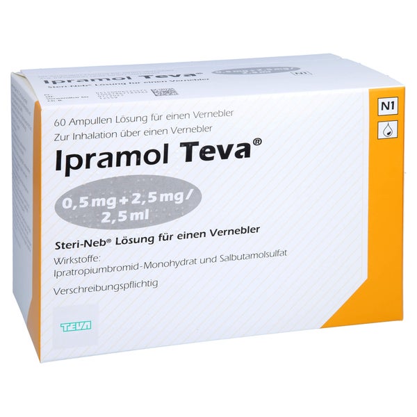IPRAMOL Teva 0,5+2,5mg/2,5ml Lsg.f.Vern.in.Amp. 2X30 St