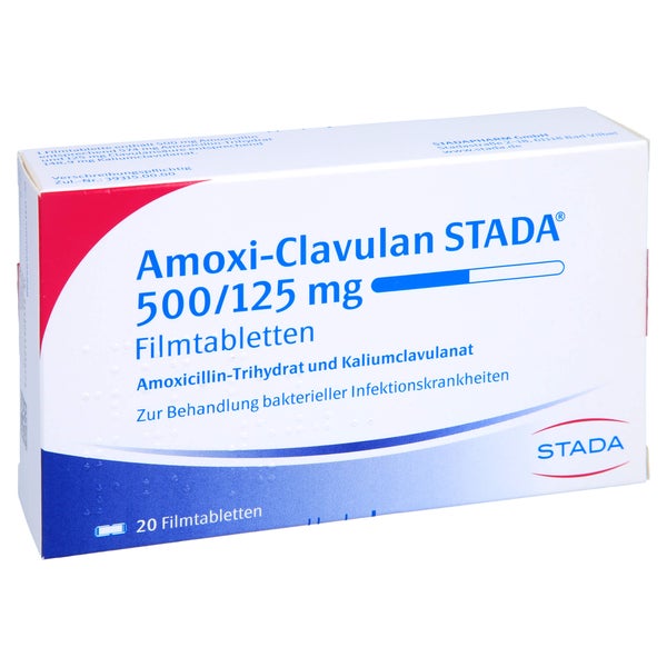 AMOXI-CLAVULAN STADA 500/125 mg Filmtabletten 20 St