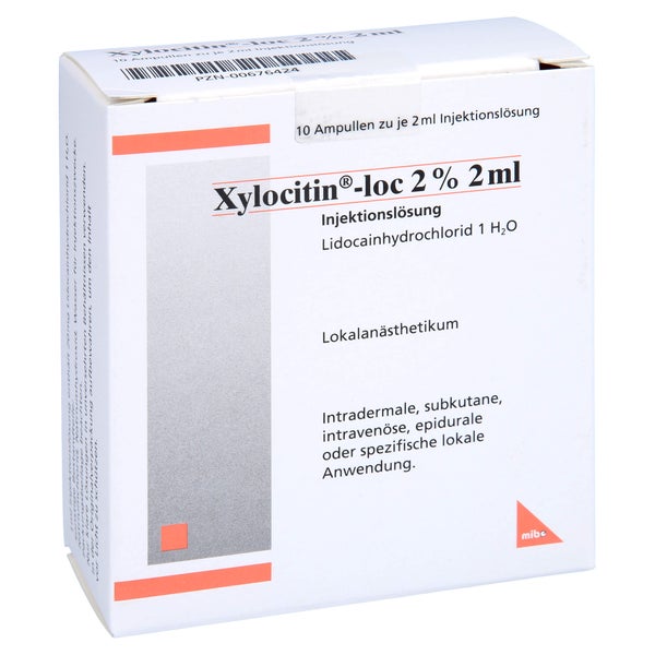 Xylocitin-loc 2% 2 ml Injektionslösung A 10X2 ml