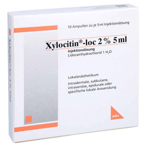 Xylocitin-loc 2% 5 ml Injektionslösung A 10X5 ml