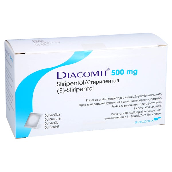 DIACOMIT 500 mg Pulver z.Herstell.e.Susp.z.Einn. 60 St