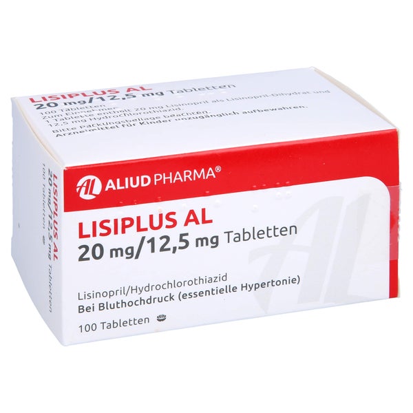 Lisiplus AL 20 mg/12,5 mg Tabletten 100 St