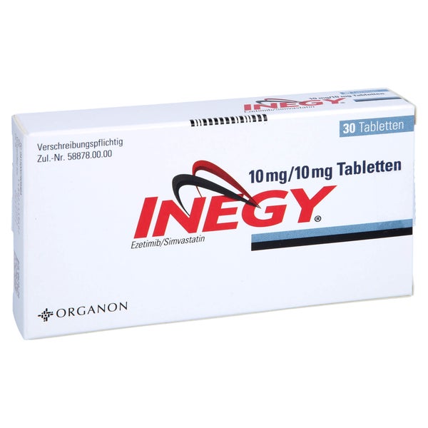 Inegy 10 Mg/10 mg Tabletten 30 St