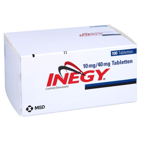 Inegy 10 Mg/40 mg Tabletten 100 St