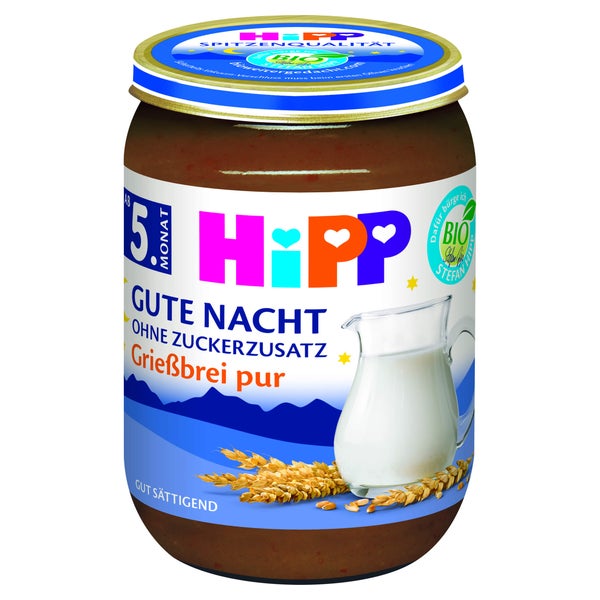 HIPP Gute Nacht Brei Grießbrei pur o.Zuc 190 g