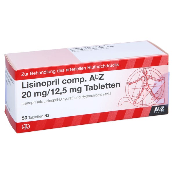 LISINOPRIL comp. AbZ 20/12,5 mg Tabletten 50 St