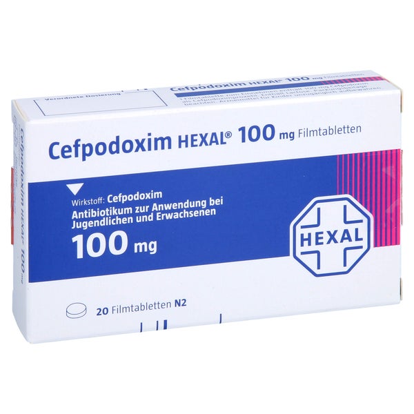 Cefpodoxim Hexal 100 mg Filmtabletten 20 St