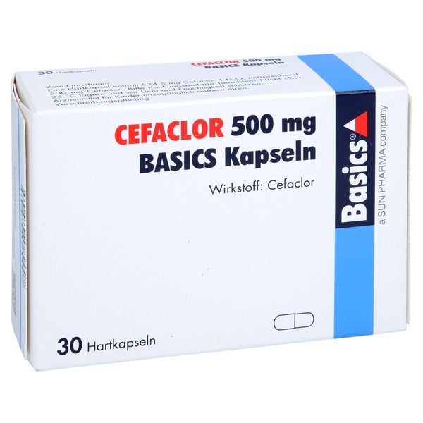 Cefaclor 500 mg BASICS Hartkapseln 30 St