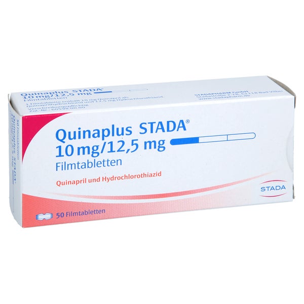 QUINAPLUS STADA 10 mg/12,5 mg Filmtabletten 50 St