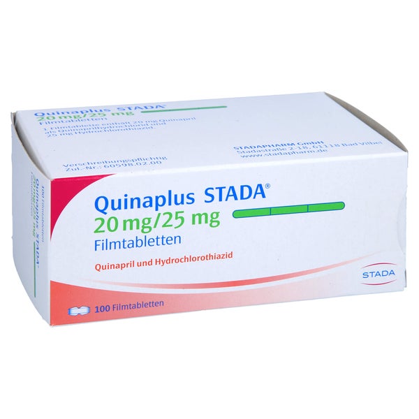 QUINAPLUS STADA 20 mg/25 mg Filmtabletten 100 St
